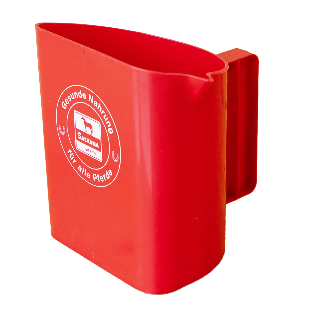 rote futterschaufel für pferde